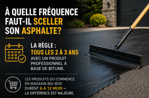Fréquence scellant asphalte