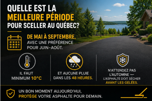 Meilleure période scellant asphalte